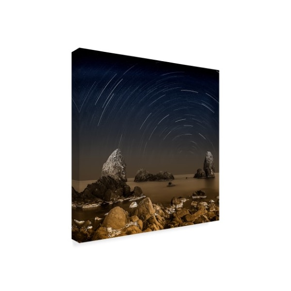 Giuseppe Torre 'Starry Night 1' Canvas Art,14x14